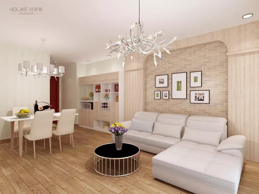 将玄关餐厅客厅打通，看完想回家立刻拆墙！